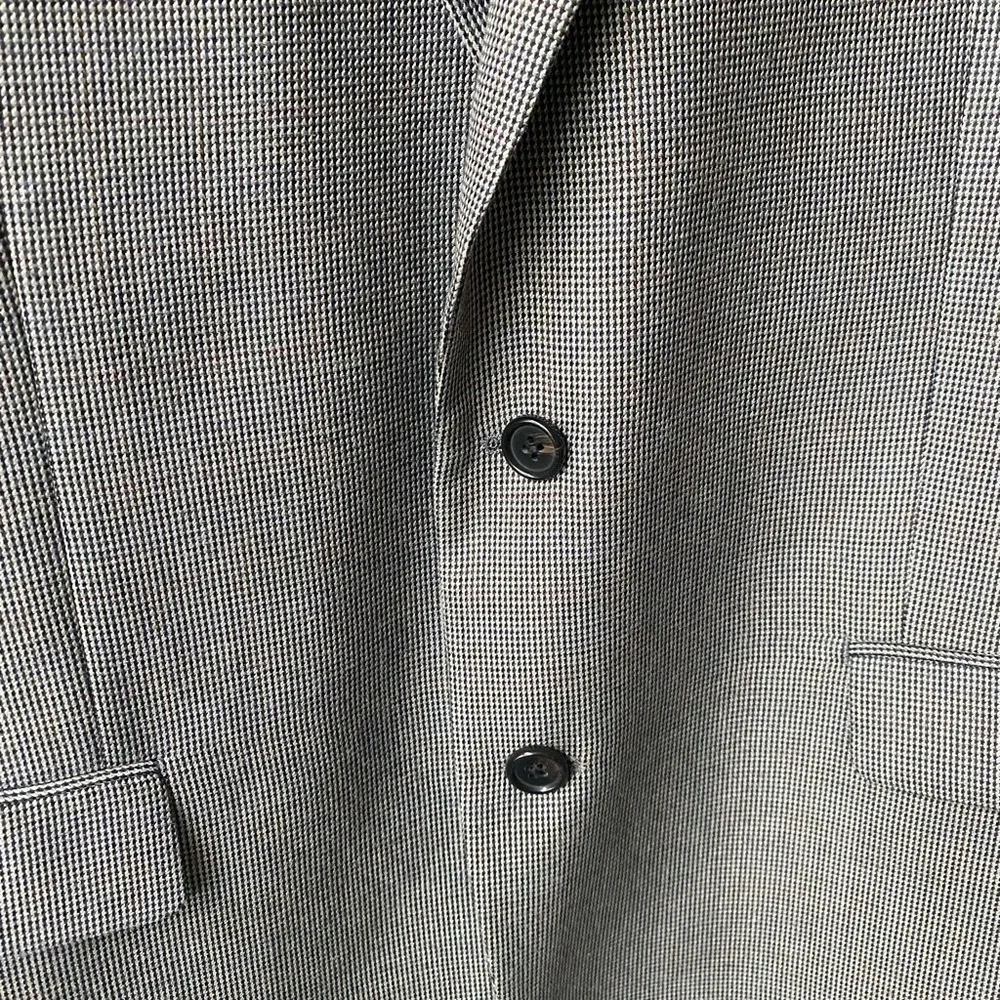 Lauren Ralph‎ Lauren Gray Brown Black Long Sport Coat Blazer Size 46 Regular